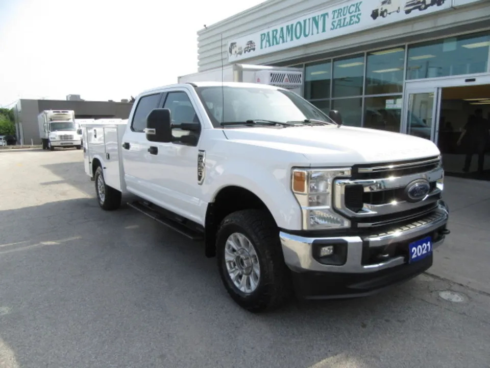 2021 Ford F-350 GAS 4X4 CREW NEW SERVICE UTILITY BODY / 2 IN ST
