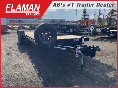 2026 SOUTHLAND 20' LOWBOY FLAT DECK TRAILER (2) 5200lb Lippert Spring Axles Suspension: Multi-leaf S...