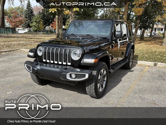 2021 Jeep Wrangler Unlimited Sahara Sky One Touch 4X4 Cuir Tan N in Cars & Trucks in Laval / North Shore