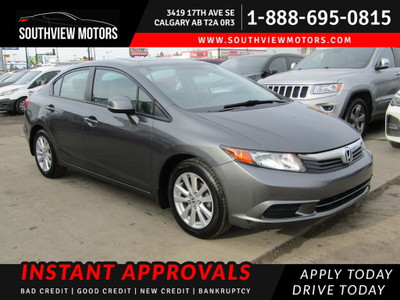  2012 Honda Civic EX 1.8L S.ROOF ONE OWNER+NO ACCIDENTS