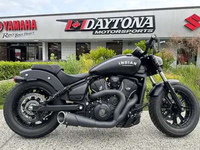 2025 Indian Scout Bobber ABS Matte Black with only 1160 kms! MSRP $16999 + $185 = $17184 + applicabl...