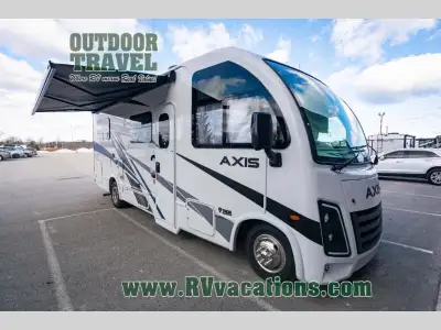 Thor Motor Coach Axis Class A gas motorhome 24.1 highlights: Twin Beds with King Conversion Flip-Up...