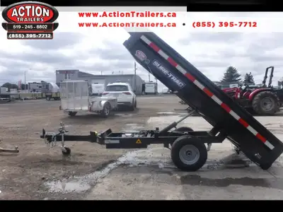 SURE-TRAC 4.5" X 8" LOW PROFILE HYDRAULIC DUMP/UTILITY TRAILER!! We offer financing from $0 down (on...