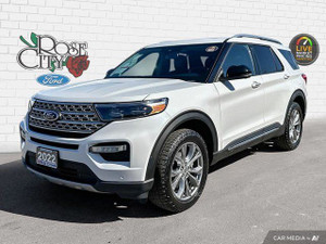 2022 Ford Explorer Limited | Heated Seats & Wheel | Remote Start | Nav | Moonroof | Parking Sensors |