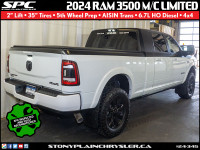 Experience uncompromising strength and luxury with this LIFTED 2024 RAM 3500 Limited 4x4 Mega Cab 6'... (image 2)