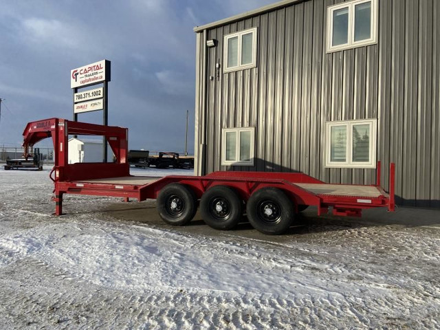 2023 Double A Trailers Low Profile Gooseneck Equipment Trailer 8 in Cargo & Utility Trailers in Strathcona County - Image 3