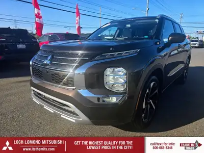 This gorgeous, 7 seater, white leather interior 2023 Mitsubishi Outlander SEL with Mitsubishi's pate...