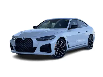 2025 BMW 4 Series 430i Gran Coupe Mineral White Metallic On-Board Navigation, Rear View Camera, Wire...