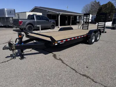 2025 Canada Trailer 80in. x 20ft Equipment Hauler 18ft Deck w/ 2ft Beavertail 2 - 5 000lb Axles w/ 1...