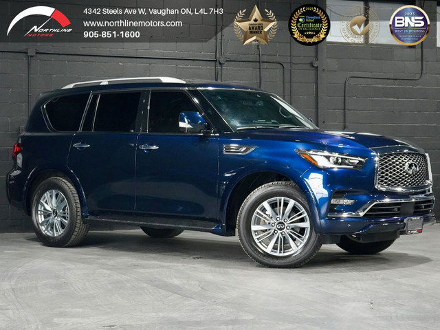 2024 Infiniti QX80 LUXE 8-Passenger/ROOF/NAV/BOSE/360CAM/ONE OWN in Cars & Trucks in Mississauga / Peel Region