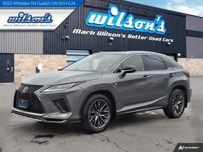 Look at this certified 2020 Lexus RX RX 350 F-Sport AWD | Nav | Cooled + Heated Seats | Red Leather...