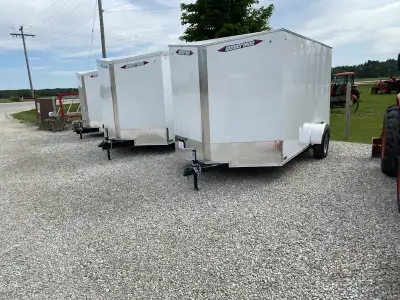 CONTACT SALES FOR PRICING WEBERLANE ENCLOSED TRAILERS IN STOCK MORE SIZES ON WAY 7X12 3500 SINGLE AX...