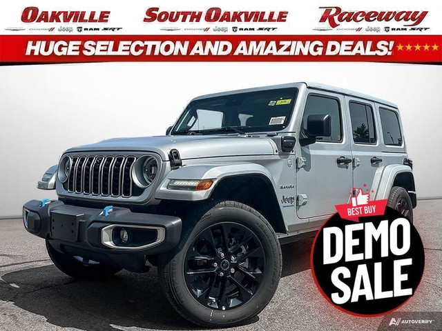 2024 Jeep Wrangler 4DR SAHARA | DEMO | HYBRID | TRAILER TOW GROU in Cars & Trucks in Oakville / Halton Region