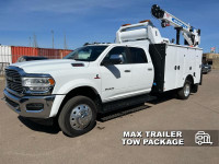 Our 5500HD Chassis Cab's trim level is Laramie. It is equipped with a service body and crane and rea... (image 1)