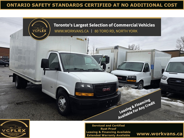 2019 GMC Savana 3500 G3500 - 16Ft Box V8 Gas - Clean Carfax - Ce in Cars & Trucks in City of Toronto