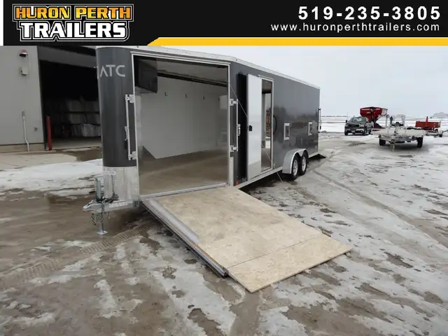 2023 ATC ROM200 7x22+6 Aluminum Snowmobile Trailer in Cargo & Utility Trailers in Grand Bend - Image 8