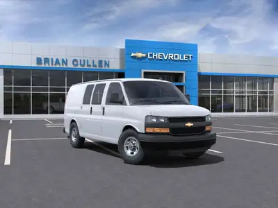 The 2025 Chevrolet Express Cargo Van 2500 with Regular Wheelbase and Rear-Wheel Drive offers unyield...