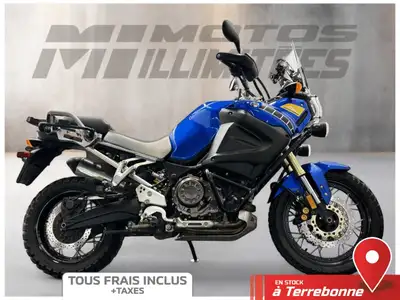 YAMAHA Super Tenere 2012 Bleu 55696 km au compteur. Motos Illimitées Terrebonne. Prix de vente inclu...