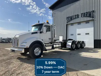 Never Used 2022 Kenworth T880 Day Cab Tri Drive Truck, or Tridem Cab and Chassis Located near Westlo...