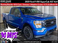  2021 Ford F-150 XLT - Tonneau, Adaptive Cruise, 2.7L V6, BU Cam