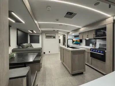 The 2025 Grand Design Imagine 2670MK is a well-appointed travel trailer designed for couples or smal...