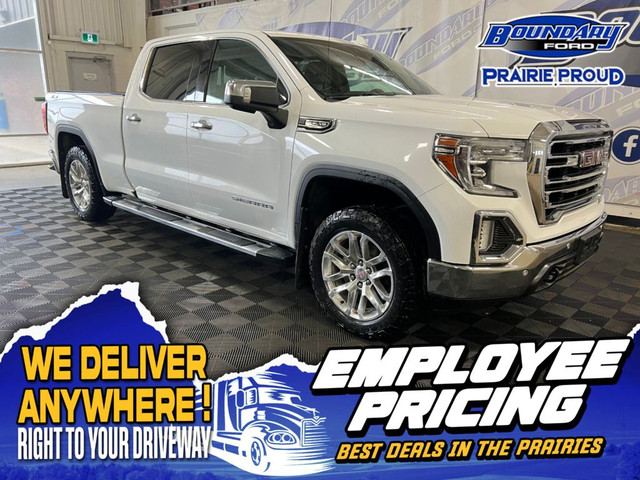 2019 GMC Sierra 1500 SLT 5.3 V8 CREW CAB 4X4 | HTD LTHR STS | TO in Cars & Trucks in Lloydminster
