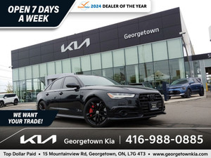 2017 Audi S6 4.0L AWD | SUNROOF | NAV | 61K KM | HUD | LTHR