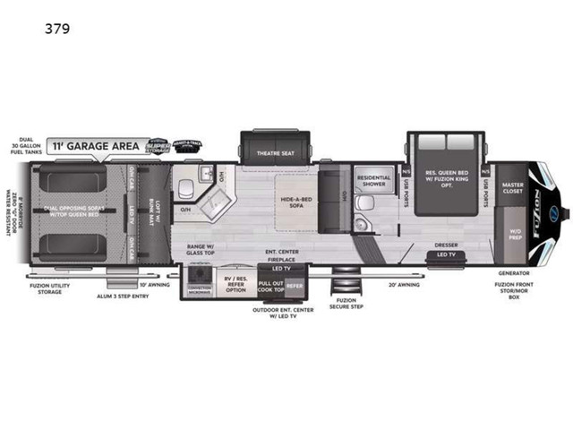 2023 Fuzion 379 in Travel Trailers & Campers in Edmonton - Image 2
