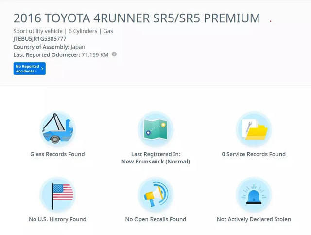 2016 TOYOTA 4Runner SR5 in Cars & Trucks in City of Montréal - Image 3
