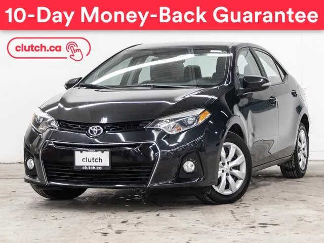 2015 Toyota Corolla S w/ Rearview Cam, Bluetooth, A/C