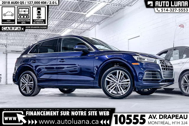 2018 AUDI Q5 2.0T SLine Quattro TOIT PANO/MAGS/NAVI/CAMERA/LED in Cars & Trucks in City of Montréal
