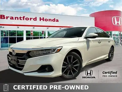 Experience the refined comfort and effortless performance of this 2021 Honda Accord EX-L Sedan. With...