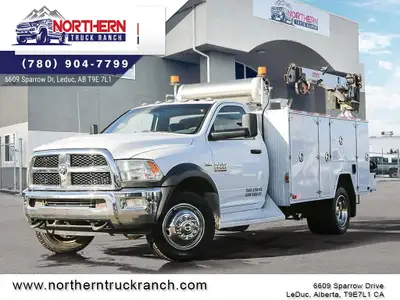 WAS: $82900 NOW: $79900 plus taxes and licensing fees2018 RAM 5500 4X4 REGULAR CAB SERVICE TRUCK COM...