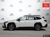 New Price! Odometer is 831 kilometers below market average! White 2023 Subaru Outback Limited AWD Li... (image 1)
