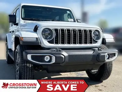 This 2025 JEEP WRANGLER 4-DOOR SAHARA has the following options Cloth Low-Back Bucket Seats, Remote...