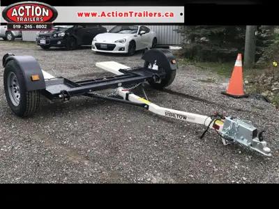 FEATURE LOADED TOW DOLLY WITH SURGE BRAKES UPGRADE, ADJUSTABLE TIE DOWN STRAPS & ANTI RADDLE HOOK IN...