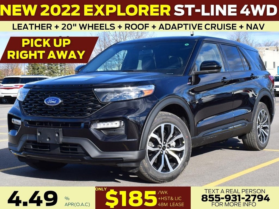  2022 Ford Explorer ST-Line 4WD|ROOF| LEATHER| ADAPTIVE CRUISE