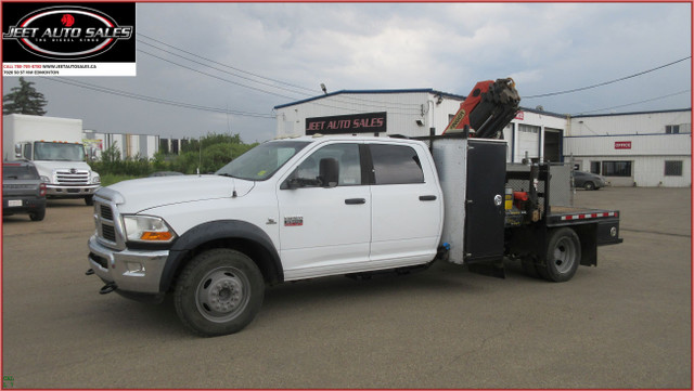 2011 Dodge RAM 5500 SLT CREW CAB WITH PALFINGER 8501 BOOM CRANE in Cars & Trucks in Edmonton - Image 2