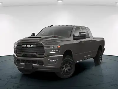 Introducing the 2026 Ram 3500 Laramie 4x4 Mega Cab with a 6'4" box, ready to conquer any challenge w...