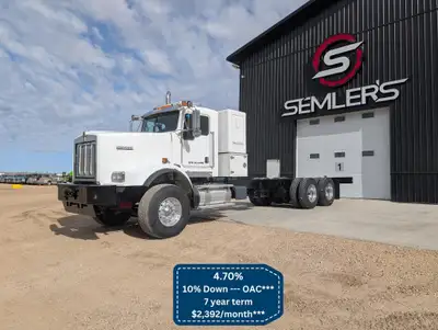 LOW KMS!! 2007 Kenworth C500 Tandem Cab and Chassis KMS: 104,110 HRS: 11,186 Engine: Cummins ISX 450...