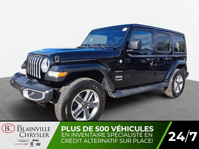 2021 Jeep Wrangler UNLIMITED SAHARA 4X4 TOIT RIGIDE MAGS DEMARRE in Cars & Trucks in Laval / North Shore