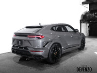 2023 Lamborghini Urus S 657hp, Grey Metallic on Leather Package in Black with Orange Trim, Orange Le... (image 5)