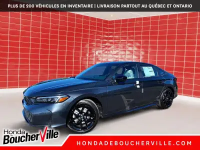 La Civic Hybride, un quatre cylindres de 2,0 litres avec deux moteurs électriques, délivre une puiss...