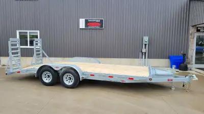 16' long, 82in. wide, 5 Ton Galvanized Duratrail Equipment Float Trailer, built in Brantford by Trai...