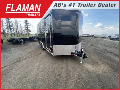 2026 ROYAL 8'X16' + 2' V-NOSE ENCLOSED CARGO TRAILER Color: Black (2) 5200lb Lippert Spring Axles Ti...