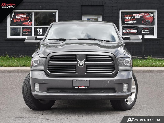 2017 Ram 1500 4X4 Crew Cab 140.5" Sport | LEATHER | NO ACCIDENTS in Cars & Trucks in City of Toronto - Image 2