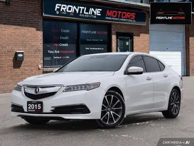 2015 Acura TLX V6 AWD Tech Package - One-Owner - Accident-Free! White on Black Leather Interior! Wel...