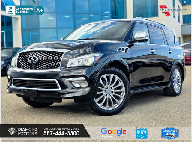 2016 Infiniti QX80 4WD 4dr 8-Passenger in Cars & Trucks in Edmonton