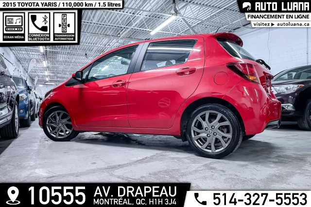 2015 TOYOTA Yaris SE AUTOMATIQUE/BLUETOOTH/MAGS/CRUISE/110,000km in Cars & Trucks in City of Montréal - Image 3