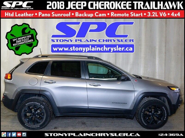  2018 Jeep Cherokee Trailhawk - Htd Leather, Sunroof, 3.2L V6 in Cars & Trucks in St. Albert - Image 3